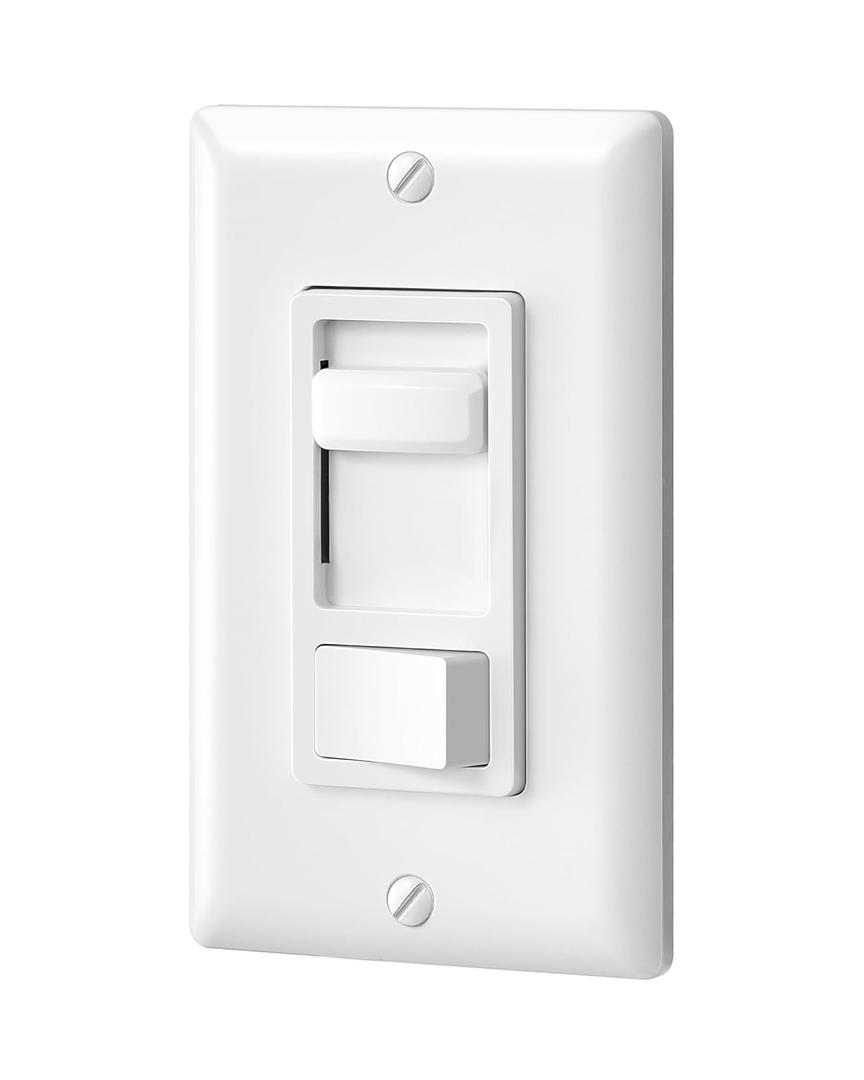 DEWENWILS Dimmer Switch for LED Lights, 600W Incandescent/Halogen and 150W CFL/LED, Single-Pole or 3-Way Dimmer Light Switch, ETL  cUL Listed, White