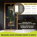 Iduontis Magnetic Screen Door - Fits Door Opening 36 x 82 in, Actual Screen Size 38"x83", Hands Free Mesh Partition,Heavy Duty Curtain Keeps Bugs Out, Frame Hook & Loop, Pet and Kid Friendly