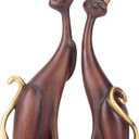 2 pcs Oil Painting Resin cat Art Decorative Sculptures, Home Office, Home, Hotel Bookshelf Desktop Decoration (4.7IN * 2.3IN * 9.7IN)
