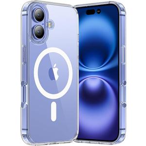 TUTUKII for iPhone 16 Case Clear, AntiDrop, Transparent, Shockproof, Military Grade Drop Protection, Heavy Duty Protective Phone Case Cover for 16 6.1", Clear