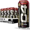 Cellucor C4 Ultimate x WWE | Pre Workout Sugar Free Energy Drink | Tri-Stim Experience with 300mg Caffeine + TeaCrine + Dynamine | Berry Powerbomb | 16oz (Pack of 12) Best By 12/2025