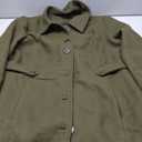 Allegra K Women's Winter Classic Outwear Overcoat with Pockets Single Breasted Pea Coat Large Army Green, Large