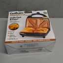 Gotham Steel Nonstick Panini Press Sandwich Maker, 2in1 Breakfast Sandwich Maker Grill / Sandwich Press Grill with Indicator Light, Grilled Cheese Maker Makes 2 Sandwiches with Easy Cut Edges