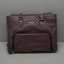 Laptop Tote Bag with Insulated Lunch Compartment for Women, PU Leather 15.6 Inch Work Bag, Elegant Computer Handbag, Versatile Business Tote for Office,Travel or Casual- Chocolate Brown