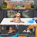 URPOWER Hard Bottom Dog Car Seat Cover for Pets 100% Waterproof Seat Cover Hammock 600D Heavy Duty Scratch Proof Nonslip Durable Soft Back Seat Covers for Cars Trucks and SUVs