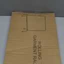 JIUYOTREE Metal Clothing Rack with Wheels, 43.3 Inches Rolling Clothes Garment Coat Rack with Bottom Shelf, Clothing Rack for Hanging Clothes, Coats, Skirts, Shirts, Sweaters, Black