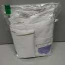 TERSUM No Hook Shower Curtain with Snap in Liner Set, Modern RV Blue Floral Small Stall Shower Curtains for Bathroom Hotel Decor 36 x 74in