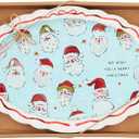 Mud Pie Santa Boxed Sentiment Plate; 6 3/4" x 9 3/4"