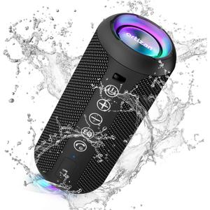 Ortizan Portable Bluetooth Speaker (1nd Gen), IPX7 Waterproof, Wireless, Big Sound and Deep Bass, TWS Pairing, 30Hrs of Playtime, for Home/Party/Outdoor/Beach, Birthday Gifts for Men Women - Black