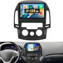 Roinvou 2+64G Android 9" Touch Screen for Hyundai Sonata 2009-2010 (Manual A/C) with Wireless CarPlay Android Auto WiFi Bluetooth GPS Navigation FM RDS Radio Backup Camera