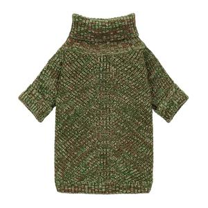 Fitwarm Knitted Turtleneck Dog Sweater, Thermal Dog Winter Clothes for Small Dogs Boy Girl, Holiday Pet Outfit, Heather Green, M