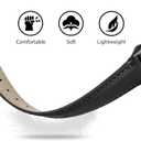Leather Watch Bands Compatible with Fitbit Charge 6/Charge 5,Genuine Leather Replacement Straps for Charge 6/Charge 5 for Women Men.
