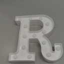 Pooqla LED Marquee Letter Lights Sign, Light Up Alphabet Letter for Home Party Wedding Decoration R