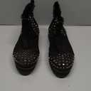 Cape Robbin Women's Spiky Platform Combat Boots (10, Black)