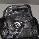 MAY TREE Clear Backpack Stadium Approved for Women and Men, Clear Bag for Stadium Events, Transparent bag for Concert Sporting Festival, Black