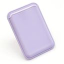 Magnetic Wallet Cell Phone Card Holder for Phone Case with Mag-Safe, Stronger Magnetic RFID Leather Phone Wallet Stick on Series of iPhone 17/16/15/14/13/12 and Pro/Promax, Purple