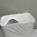 funest Trash Can with Lid, 3 Gallons/10.3 Qt Garbage Can with Press Top, Small Trash Can Dog Proof, Plastic Trash Bin, Waste Basket for Rv Bathroom Kitchen Bedroom Office White
