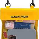Water-Resistant Phone Pouch with Touch Screen Access, Dry Bag for Phone & Small Essentials, for Swimming, Kayaking, Beach & Travel Yellow