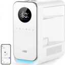 DREO Humidifiers for Bedroom, Top-filled Smart Quiet Cool Mist Humidifier for Large Room, 50 Hours Runtime for Home, Indoor Plants, Oil Diffuser & Nightlight for Baby Nusery, 5L, with Alexa/Google (White)