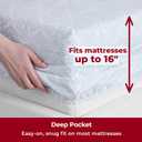 Mellanni King Sheets Set - 4 PC Iconic Collection Bedding - Hotel Luxury, Extra Soft, Cooling Bed Sheets - Wrinkle, Fade, Stain Resistant (King, Laced Sky Blue)