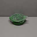 Collapsible Silicone Microwave Cookware Cooker Steamer for Cooking with Lids, 0.8L and 1.4L Glass Food Storage Container Sealed Bowl Mixing Bowls 2pc Set BPA Free (Green)