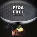 OATOFP Non Stick Frying Pans 12 inch, Hybrid Frying Skillets Nonstick, Stainless Steel Braiser Pans, Dishwasher and Oven-Safe Chef Pan, Induction Compatible Cooking Pan, Upgraded Design, Quiche Pans