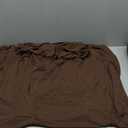 2 Pack 32x43 Inch Brown Cocktail Tablecloth Spandex Round Fitted Table Cover for Wedding Banquet Event Party