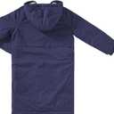 TYR Hydrosphere Tech Youth Swim Parka - Highly Wind and Water-Resistant Swimming Cover Up for Girls, Boys - Warm Fleece Lining, Multiple Pockets for Training and Competition - Large, Navy 