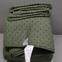 Levtex home Levtex Home - Cross Stitch Bedspread Set - King Bedspread and Two King Shams - Cross Stitch Pattern - Bedspread (120x104in.) and Sham (20x36in.) - Cotton (Forest Green)