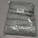 HFCNMY Seat Covers for Dining Chairs, 6 Pack Stretch Waterproof PU Dining Chair Seat Covers Removable Washable Kitchen Chair Seat Covers with Elastic Bands,Light Gray