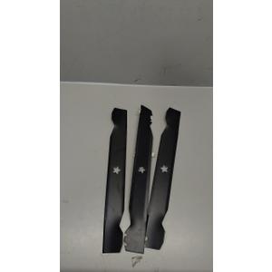 3 Pack Mower Blade Set for 36 in Deck Compatible with for AYP Husqvarna Poulan LT100 LT112 LT125 LR12 532127841 532138496