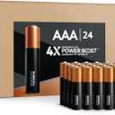 Duracell Optimum AAA Batteries with 4x Power Boost Ingredients, 24 Count (Pack of 1). Re-closable pack for quick, easy access and organized storage. Triple A Battery with Long-Lasting Power