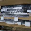 Rolanstar Full Bed Frame with LED Lights and Charging Station, Upholstered Bed with Drawers, Wooden Slats, Noise Free, Easy Assembly, Dark Gray (Grey)