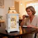 Mothers Day Birthday Gifts for Mom from Son, Gifts for Mom from Son, Cool Moms from Son, Thanksgiving Mother and Son Candle Warmer Lantern with Timer & Dimmer