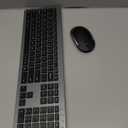 Wireless Keyboard and Mouse Combo, Full Size Keyboard and Mouse, Long Battery Life, Optical Mouse, 2.4G Lag-Free Cordless Mice Keyboard Set Ultra Slim Design for Computer, Laptop, PC, Mac, Windows