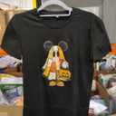 GLIGLITTR Girls Boys Halloween Outfits Cute Mouse Pumpkin Shirts Trick or Treat Spooky Season Tshirt Tops Kids Fall Clothes, Black, Size 160