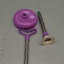 DOITOOL Toilet Plunger Toilet Bowl Cup Rubber Toilet Plunger with Long Handle Bathroom Toilet Bowl Plunger Cleaning Accessory - 5.9 x 5.9 x 22.8 inchPurple