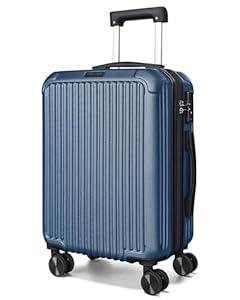 LIGHT FLIGHT 20 Inch Carry On Luggage 22x14x9 Airline Approved, Royal Blue