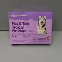 Amazon Basics Flea and Tick Topical Treatment and Prevention for Large Dogs (45-88 lbs), Fast Acting and Long Lasting, Tick Prevention, 6 Count