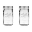 Ball Wide Mouth Glass Mason Jars with Lids and Bands, Used for Canning, Pickling, Juice, Jam, Jelly, Quart Size 32 Ounce (Pack of 2)