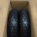 14.5 4.80/4.00-8 Flat-free Solid Tire and Wheel with 3/4 & 5/8 Bearing 3" -6" Centered Hub for Yard Cart Garden Wagon