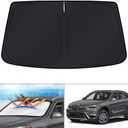 KUST Windshield Sun Shade for 2016 2017 2018 2019 2020 2021 2022 BMW X1 F48 Accessories Custom Fit Sunshade Foldable Window Sun Visor Protector Blocks UV Rays Keep Your Car Cooler