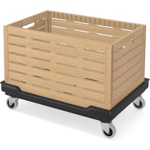 Moving Dolly with Collapsible Storage Bins, 25x18 Inches Furniture Movers Dollys, 330 Lbs Capacity Heavy Duty Platform Dolly 4 Wheels Rectangle Multifunctional Mover Carrier