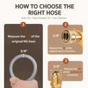 GASPRO 12 Feet 3/8" ID Natural Gas Hose, Low Pressure LPG Hose with Quick Connect, for Weber, Char-Broil, Pizza Oven, Patio Heater and More