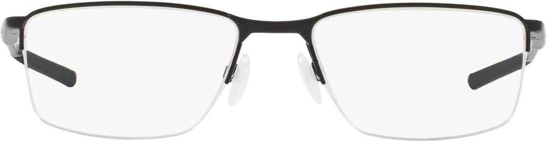 Oakley Mens Ox3218 Socket 5.5 Rectangular Prescription Eyewear Frames, Polished Black/Demo Lens, 54 mm