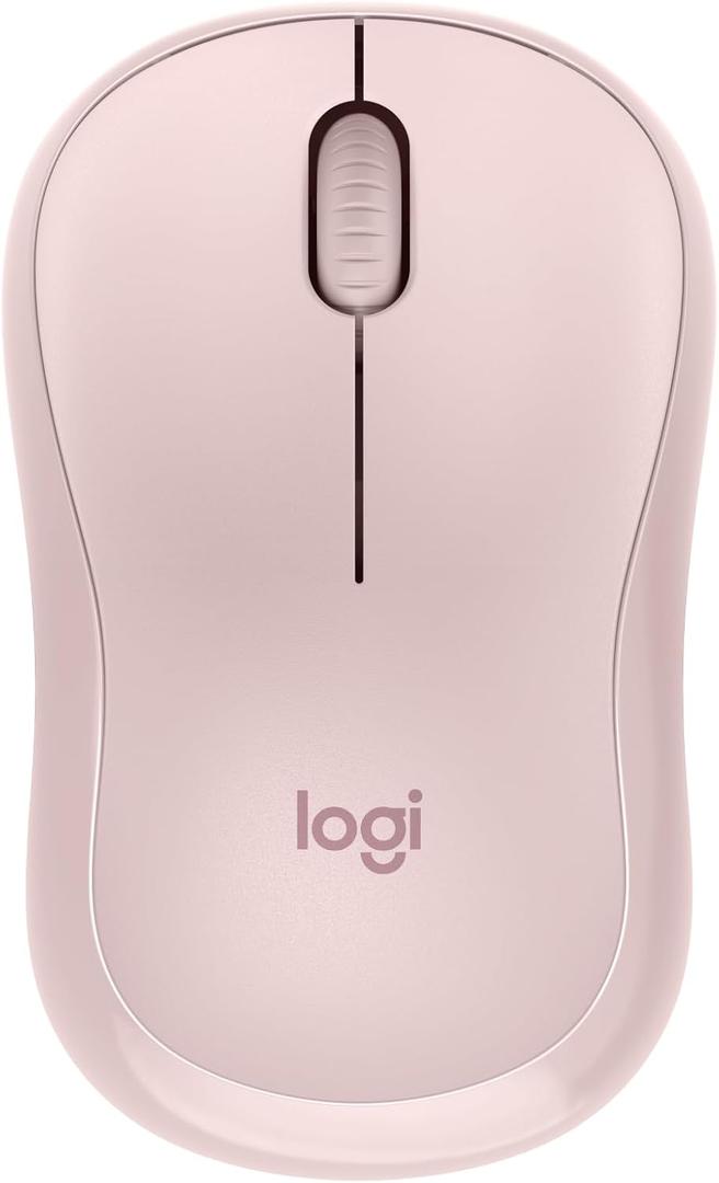 Logitech M240 Silent Bluetooth Mouse, Wireless, Compact, Portable, Smooth Tracking, 18-Month Battery, for Windows, macOS, ChromeOS, Compatible with PC, Mac, Laptop, Tablets - Rose (One Size)