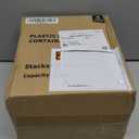 YORY 5 cup Plastic Food Storage Containers with Lids Nestable Freezer Dishwasher Safe Rectangle Meal Prep Container Set,5-Pack