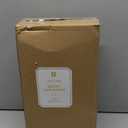 DN DECONATION Christmas Decorations Reindeer Figurines, Deer Decor Statues with Gold Antlers, 2PCS Flocked Brown Reindeer Xmas, Decorations for Christmas Village Table Top Mantle Winter Room Decor