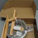 Slow Feeder Dog Bowls for Large Breeds - Bowl is 12-inch High with Stand - Elevated, Raised Bamboo-Stainless Steel Dish (Height: 12" Bowl: Width: 8")