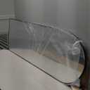 57" x 20" Arched Full Length Mirror - Wall Mounted/Floor Mirror Aluminum Alloy Frame Full Body Mirrors for Bathroom Living Room Bedroom and Entryway,Black